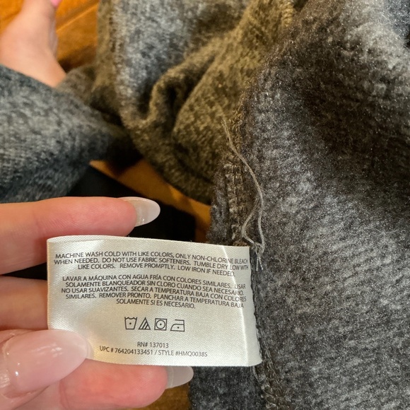 Woolrich Men’s 1/4 Zip Fleece Pullover Gray Long Sleeve Size XL - Picture 7 of 7